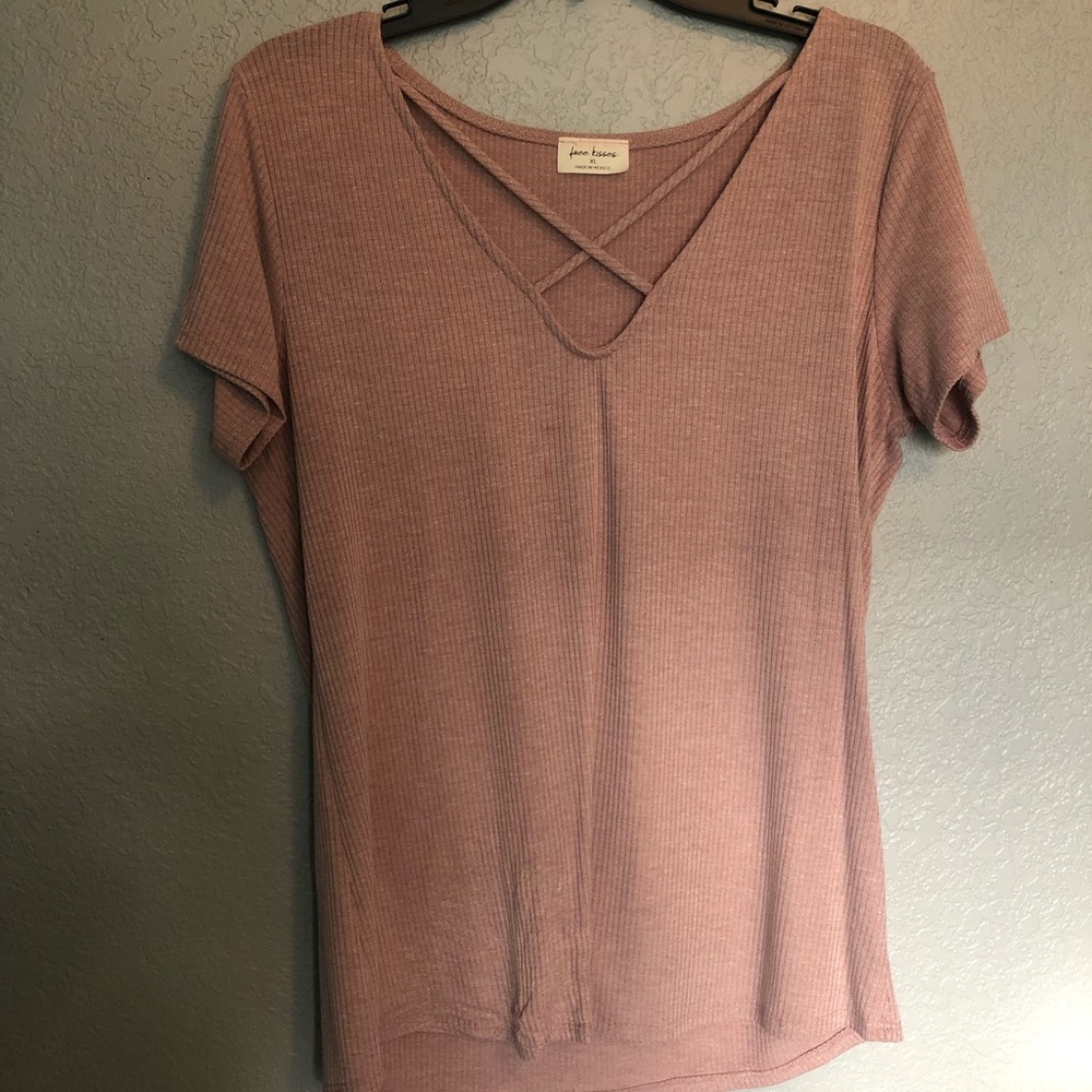 Strappy cross over shirt